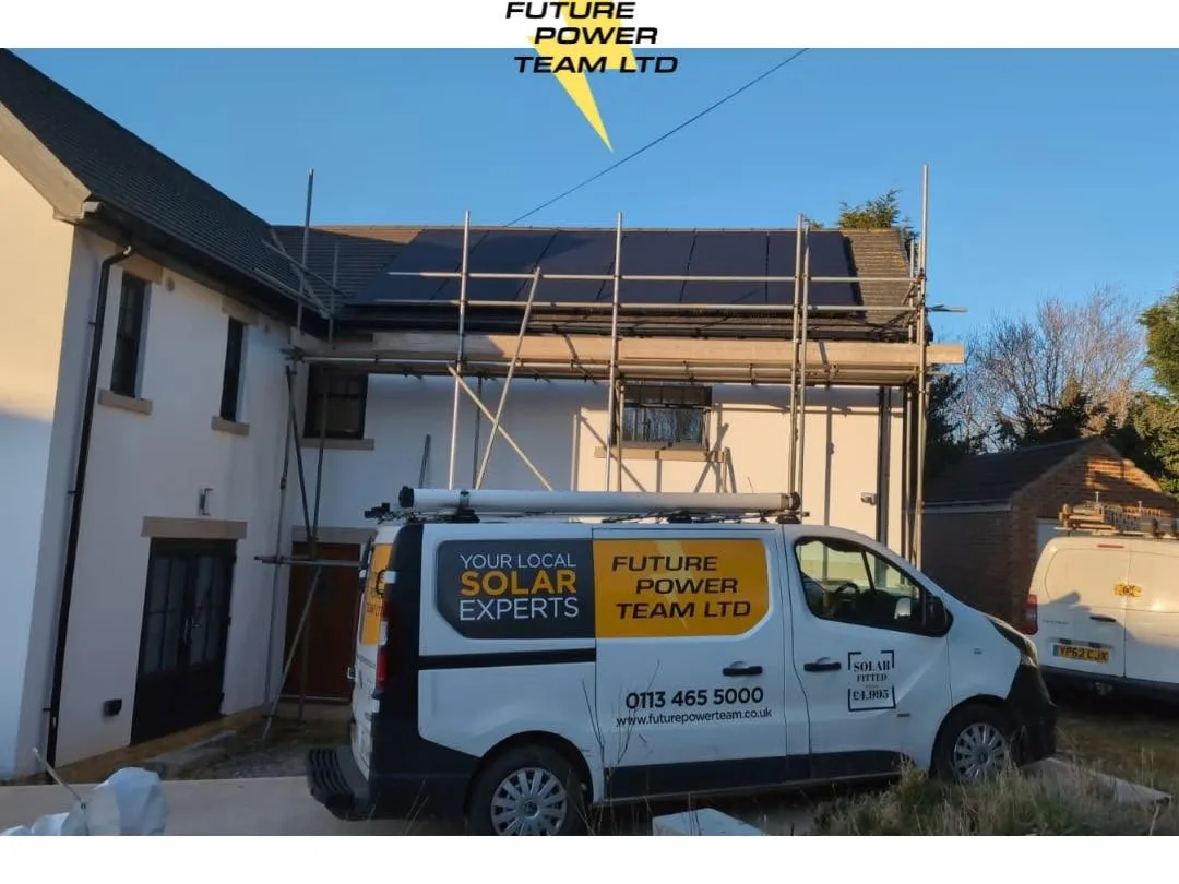 Solar PV install on a Yorkshire family home