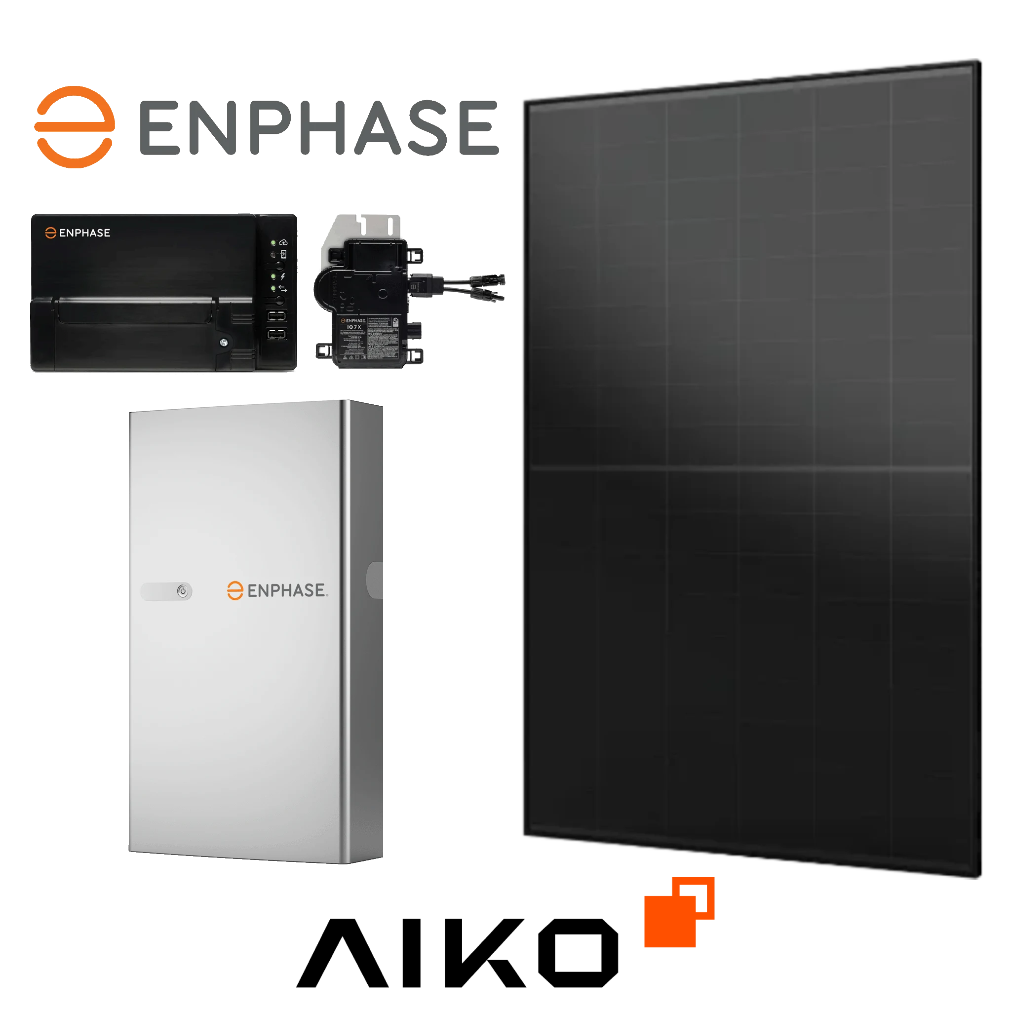 Enphase IQ All-in-One battery with Aiko panels and IQ8 microinverters — Future Power Team install
