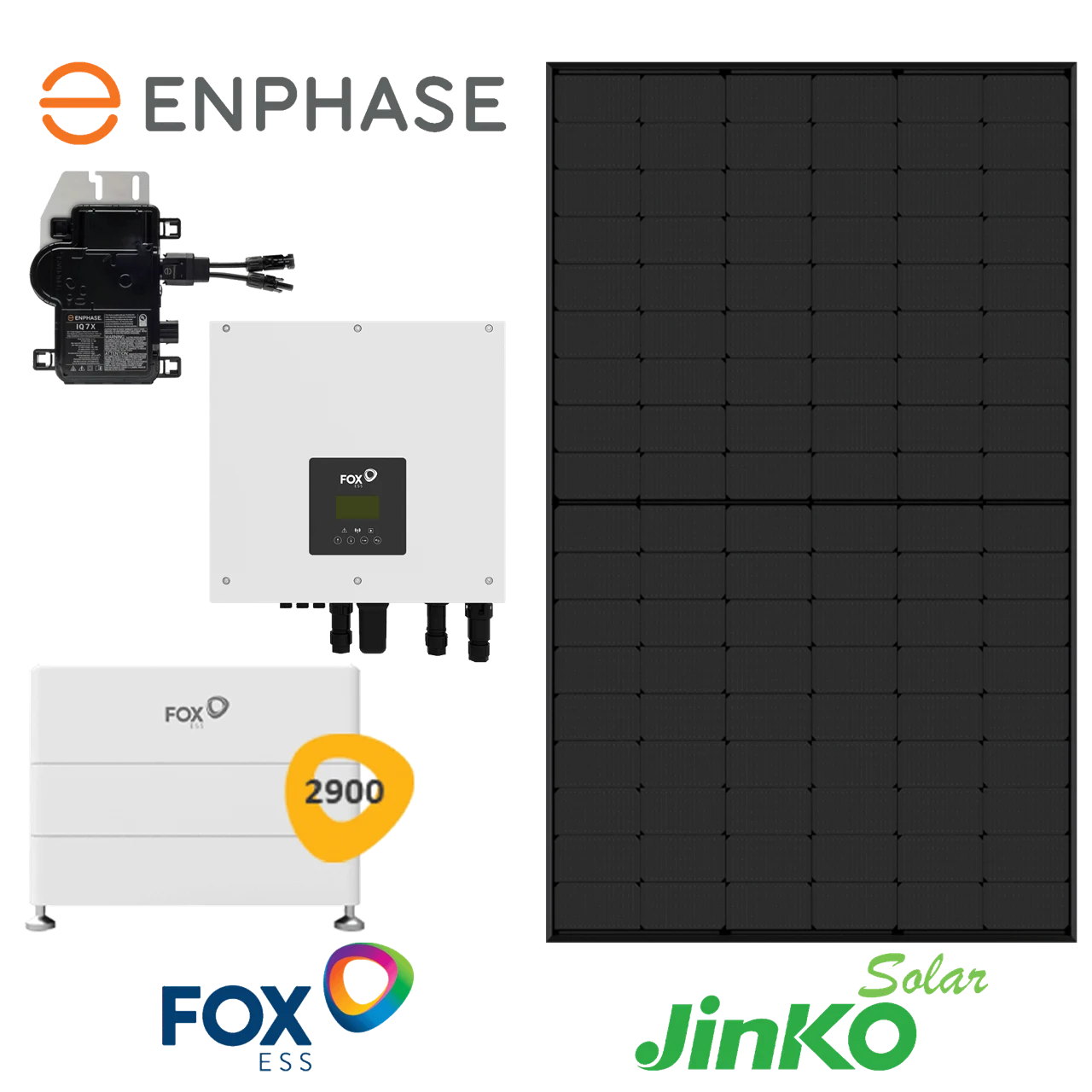 Enphase IQ8 microinverters with Aiko panels and FoxESS battery — Future Power Team install